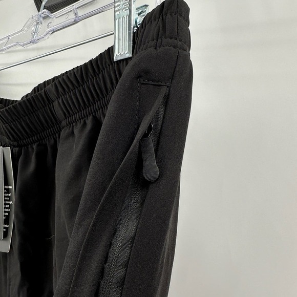 NWT Silkworld Black Elastic Waist Lined Zip Pockets Swim Trunks Size Small - Picture 4 of 11